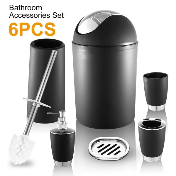 Bathroom Accessories Set 6 Pcs Soap Dispenser