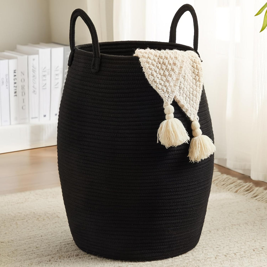 Tall Foldable Laundry Hamper With Handles