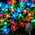 60 LED Flower Solar String Lights Waterproof