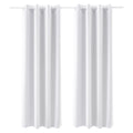 White Blackout Curtains, 2 Panels