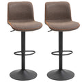 Bar Stools Set of 2, Swivel Counter Height Bar Stools with Adjustable Height
