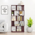 31.5L X 64.56 H Free Combination Bookshelf Modern 5-Tier Open Storage Bookcase MDF Wood Display Shelving For Living Room Home Office Bedroom Decor Organizer, Media Storage Shelves