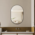 Black Framed Bathroom Mirror, 36 x 24 in