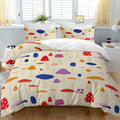 Mushroom Print Duvet Cover Set, Full, 3 Piece