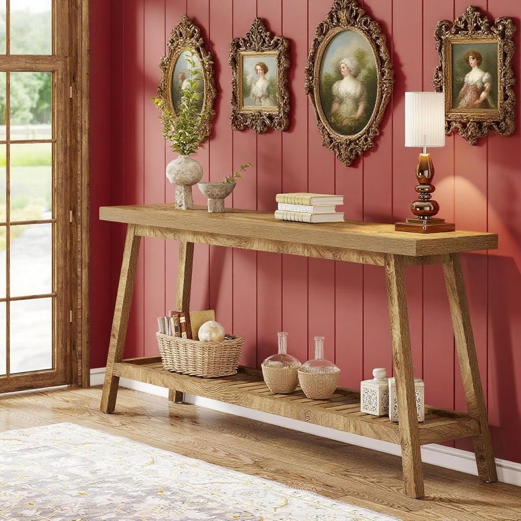 Console Table Sofa Table Entryway With Storage