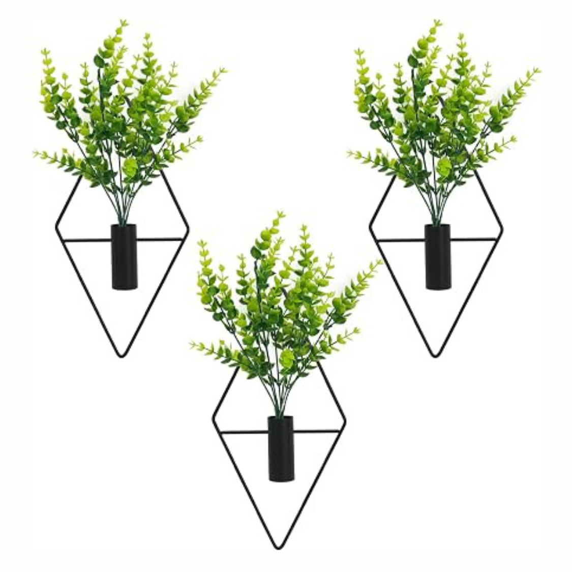 3-Piece Artificial Eucalyptus Wall Plants Boho Hanging Greenery