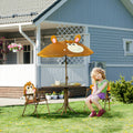 Kids Table and Chair Set, Outdoor Folding Garden Furniture, Picnic Table, Blue