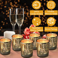 Gold Mercury Glass Votive Tealight Holders, 24 Pack