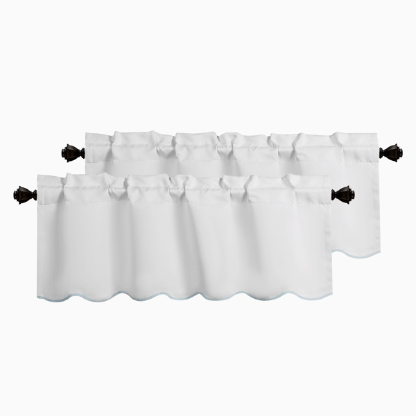 2 Panels Blackout Window Treatment Valances