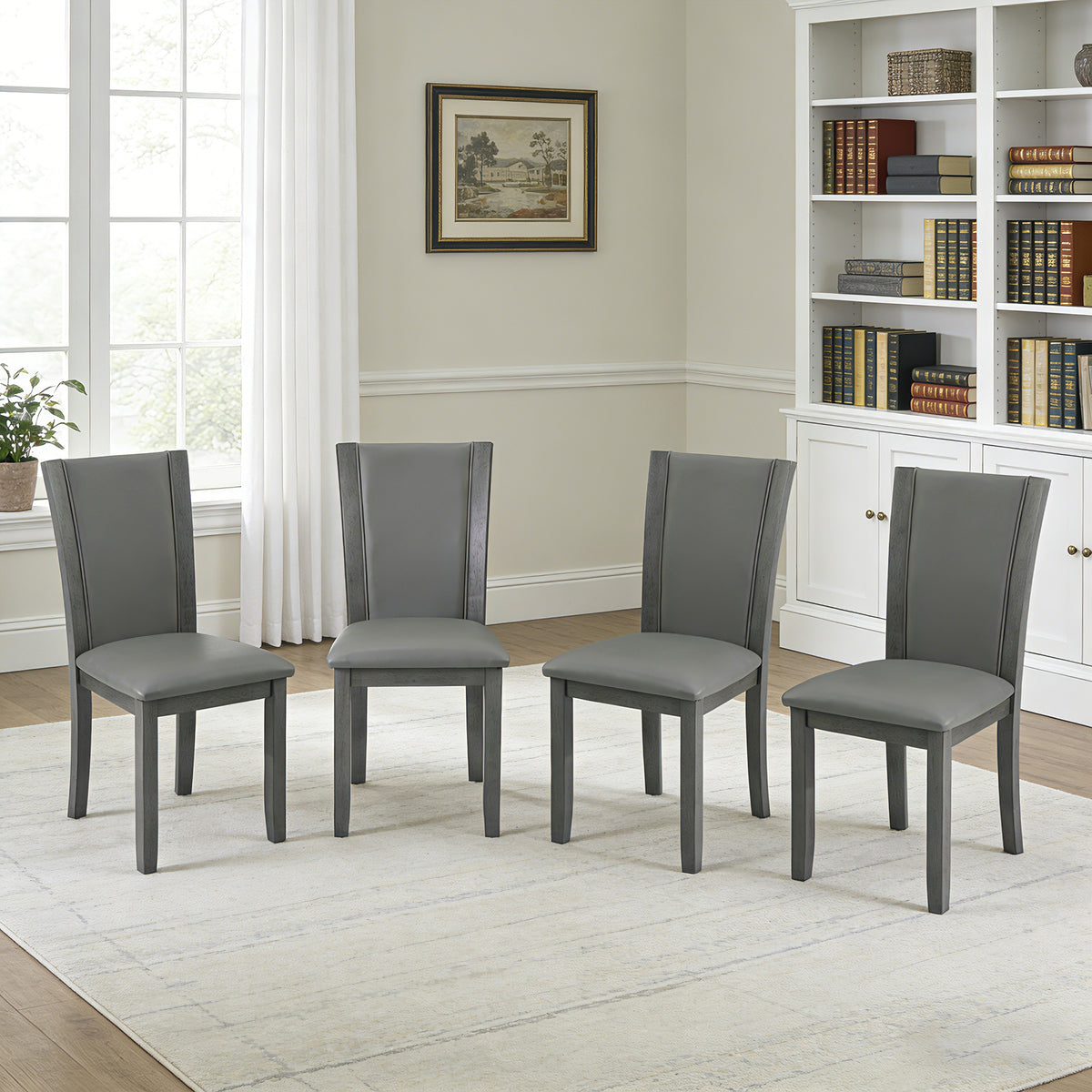 Modern Velvet Dining Chairs Set of 2 Upholstered Woven Dining Chair With Metal Legs