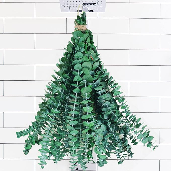 10-Piece 17-Inch Natural Dried Eucalyptus Stems For Shower Hanging Bathroom And Home Decorative Greenery